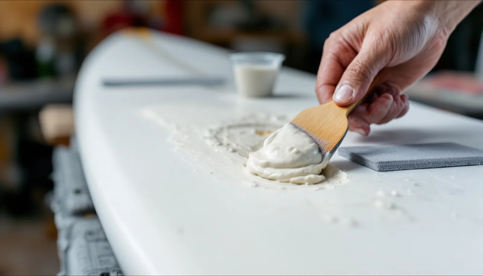 What Is Q-Cell? How to Mix Surfboard Foam Filler for Deep Dings